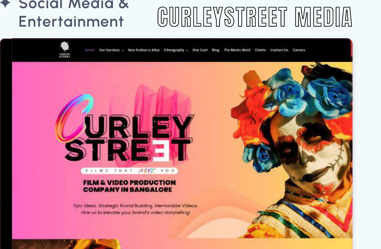 Curley Street The video-first WordPress site we built
