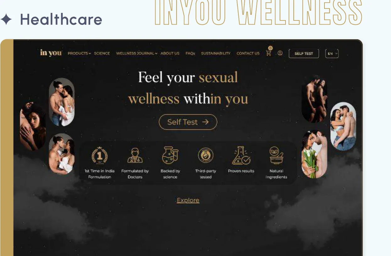 In You Wellness The headless wellness platform we designed and built