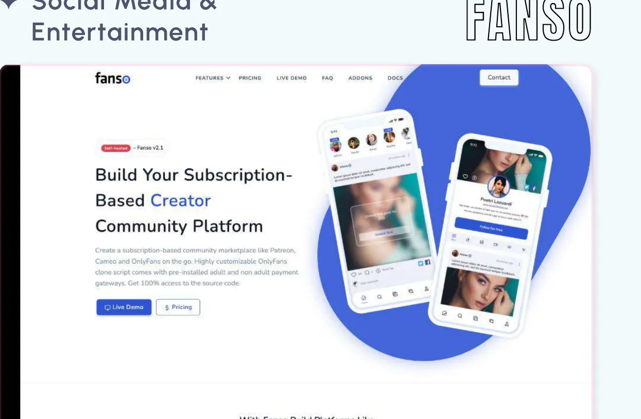 Fanso The paid-community platform we built on WordPress