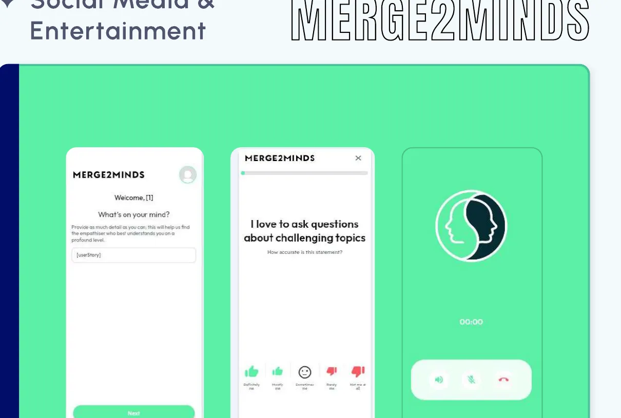 Merge2Minds The live counseling app we built