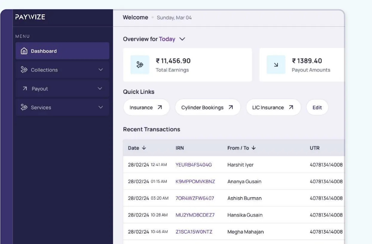 Paywize The money-movement backend we built for a UPI fintech