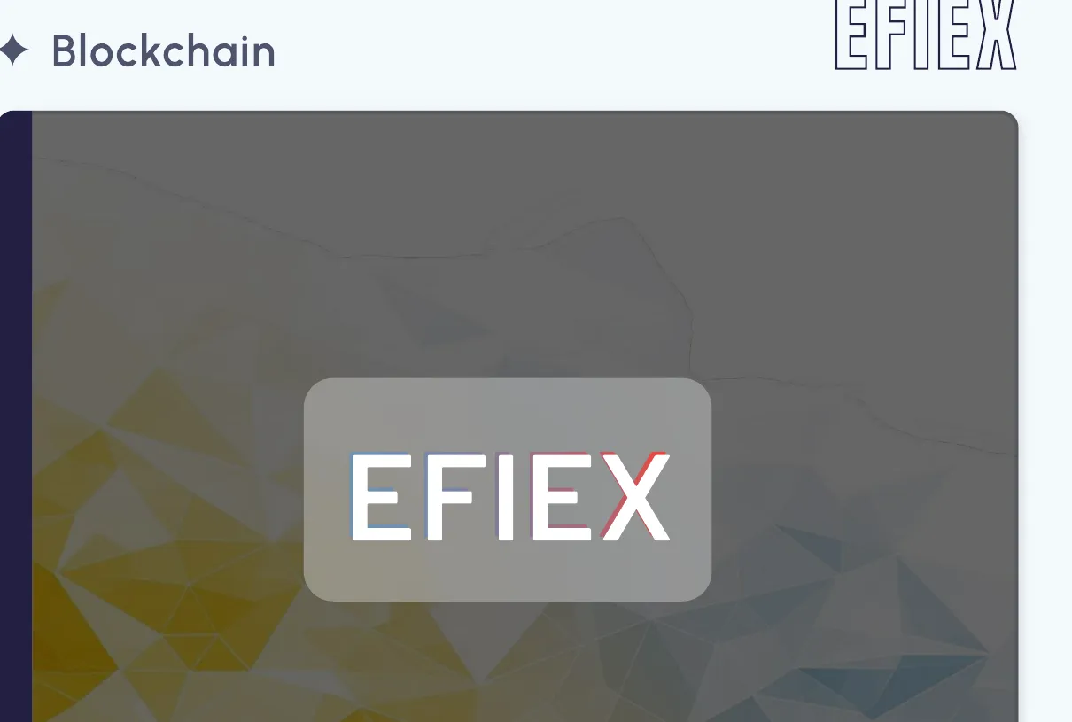 EFIEX The crypto exchange front end and trading tools we built