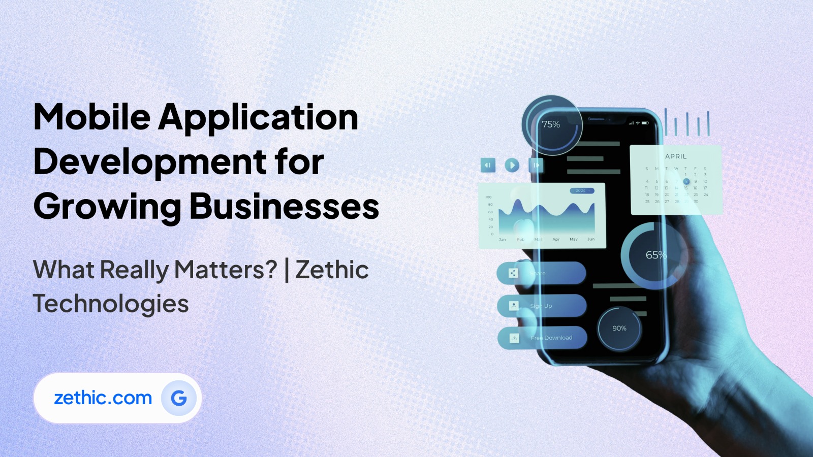 Strategic roadmap for app development tailored for growing businesses by Zethic Technologies.