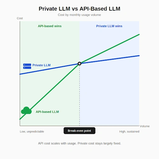 private LLM vs API-based LLM